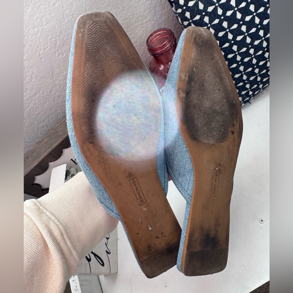 STEVEN denim mule slides size 9 - Picture 5 of 5